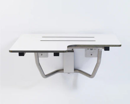 Right Hand Phenolic Folding Shower Seat - White - ADA-Compliant