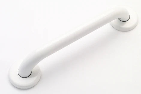 1.25" Diameter White Smooth Grab Bar - Straight - ADA-Compliant
